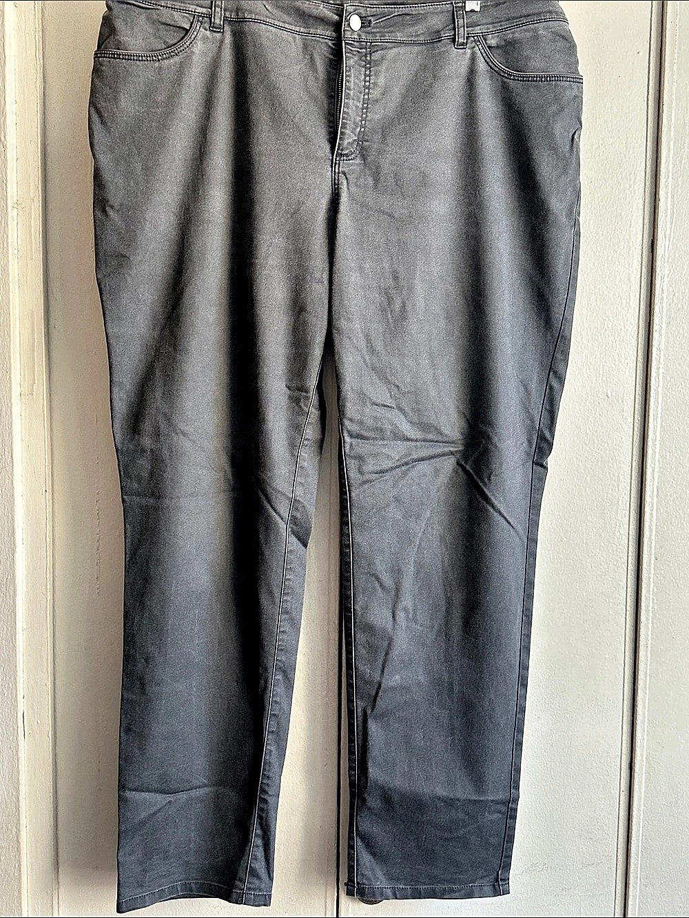 Lafayette 148 New York Gray Skinny Pants Size 18W